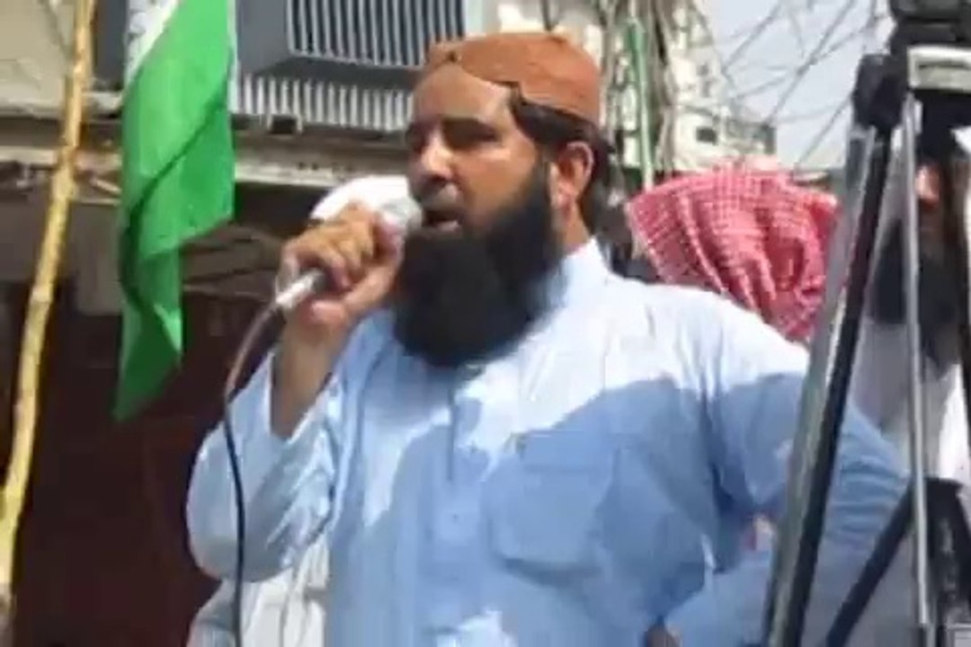 راولپنڈی"احتجاجی مظاہرے سے مولانا عبدالرحمن معاویہ کا حطاب