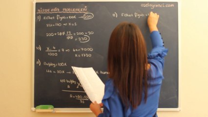 Yüzde Faiz Problemleri 3-ozelogrenci.com