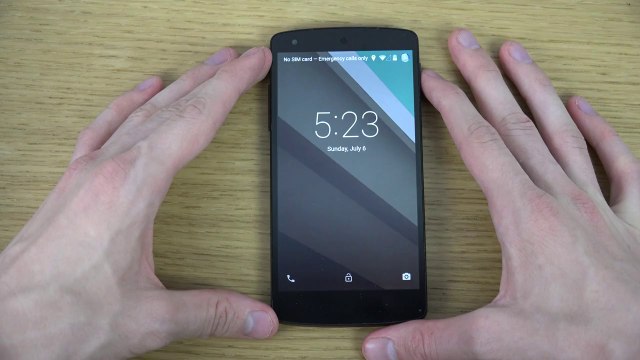 Google Nexus 5 Android L - Ok Google From Lock Screen Review (4K)