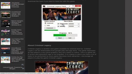 Criminal Legacy Hack, Cheat, Trainer