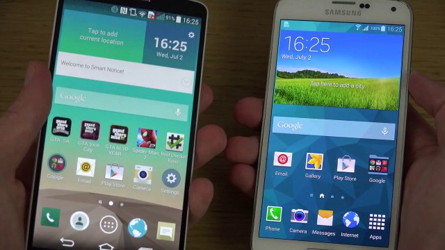 LG G3 vs. Samsung Galaxy S5 - Which Is Faster (4K)