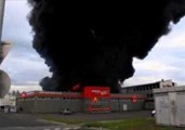 Smoke From Industrial Fire Rises Over Reykjavik