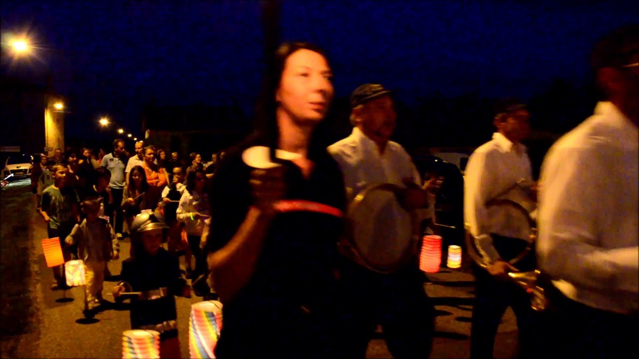 Chavannes sur Reyssouze. Retraite aux flambeaux. 4.07.2014