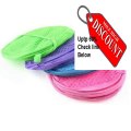 Best Price HuntGold Pop-up Foldable Hollow Net Mesh Clothes Laundry Basket Storage Bag Hamper Pounch(random color) Review