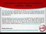 Privacy Policy of Axis Human Capital Group Recruitment Advisory Jakarta