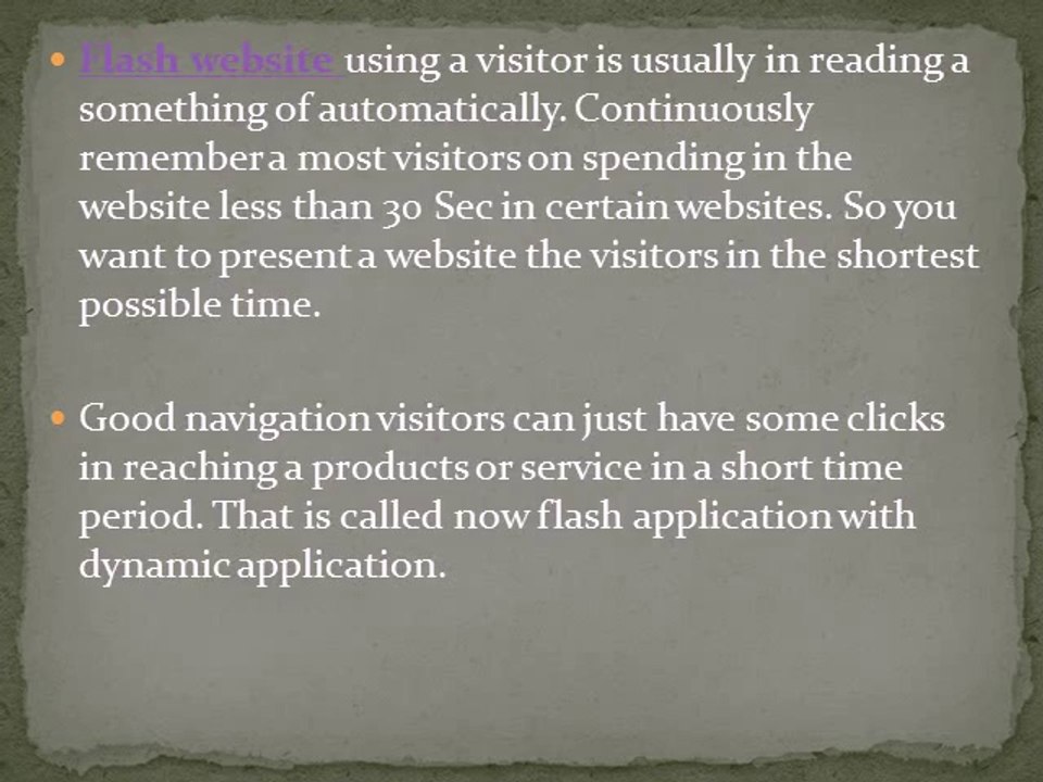 Flash website