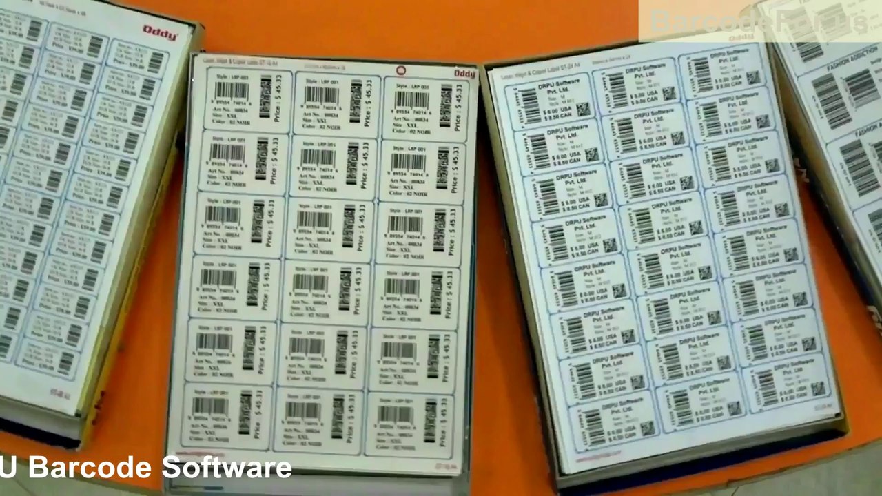 How to design and print Barcode Labels on multiple barcode sheets