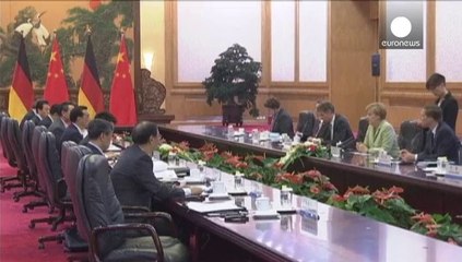 Visita de negocios de Angela Merkel a China