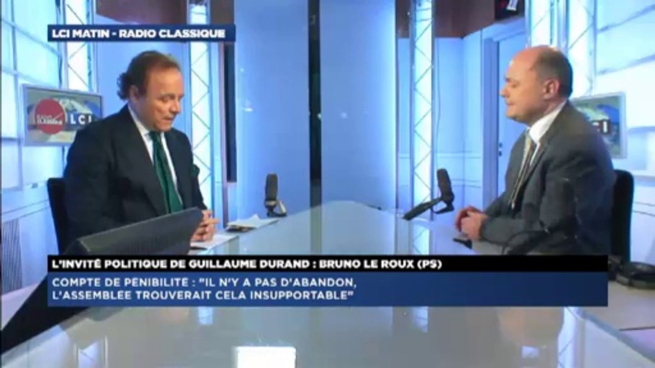 Bruno Le Roux, invité de Guillaume Durand avec LCI