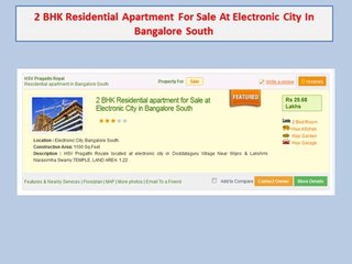 apartments in electronic city
