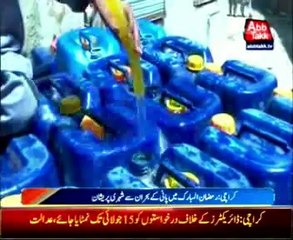 Karachi Faced Serious Water Shortage Problem