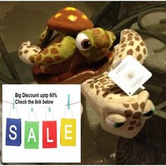 Discount Disney Park Finding Nemo Crush and Squirt Turtle Plush Doll NEW Review