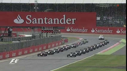 2014 British GP - Start, Big Crash & Red Flag
