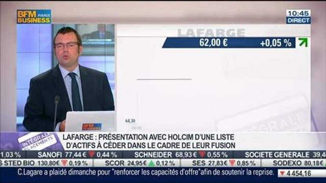 Dossier Lafarge-Holcim: Les deux groupes sont en train de faire avancer leur fusion: Thibault François, dans Intégrale Placements – 07/07