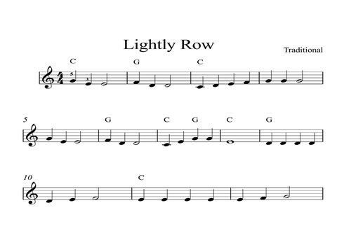 Lightly Row DIGITAL SHEET MUSIC Piano Organ & Keyboard: Kindle Book 1