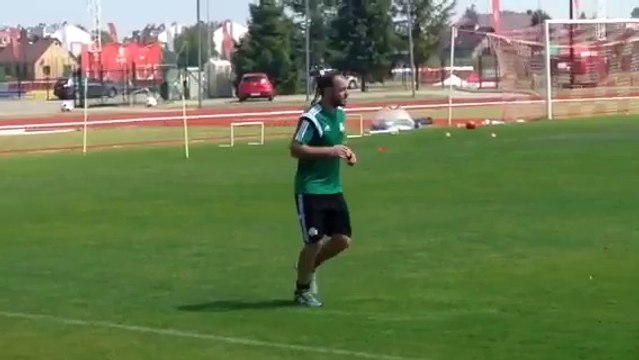 Ο Μπούρμπος στην προπόνηση του Παναθηναϊκού