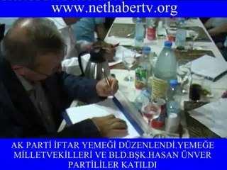 nethabertv.org NEVŞEHİR AK PARTİ İFTAR YEMEĞİ