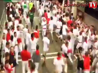 Boğalarla koşu heyecanı başladı