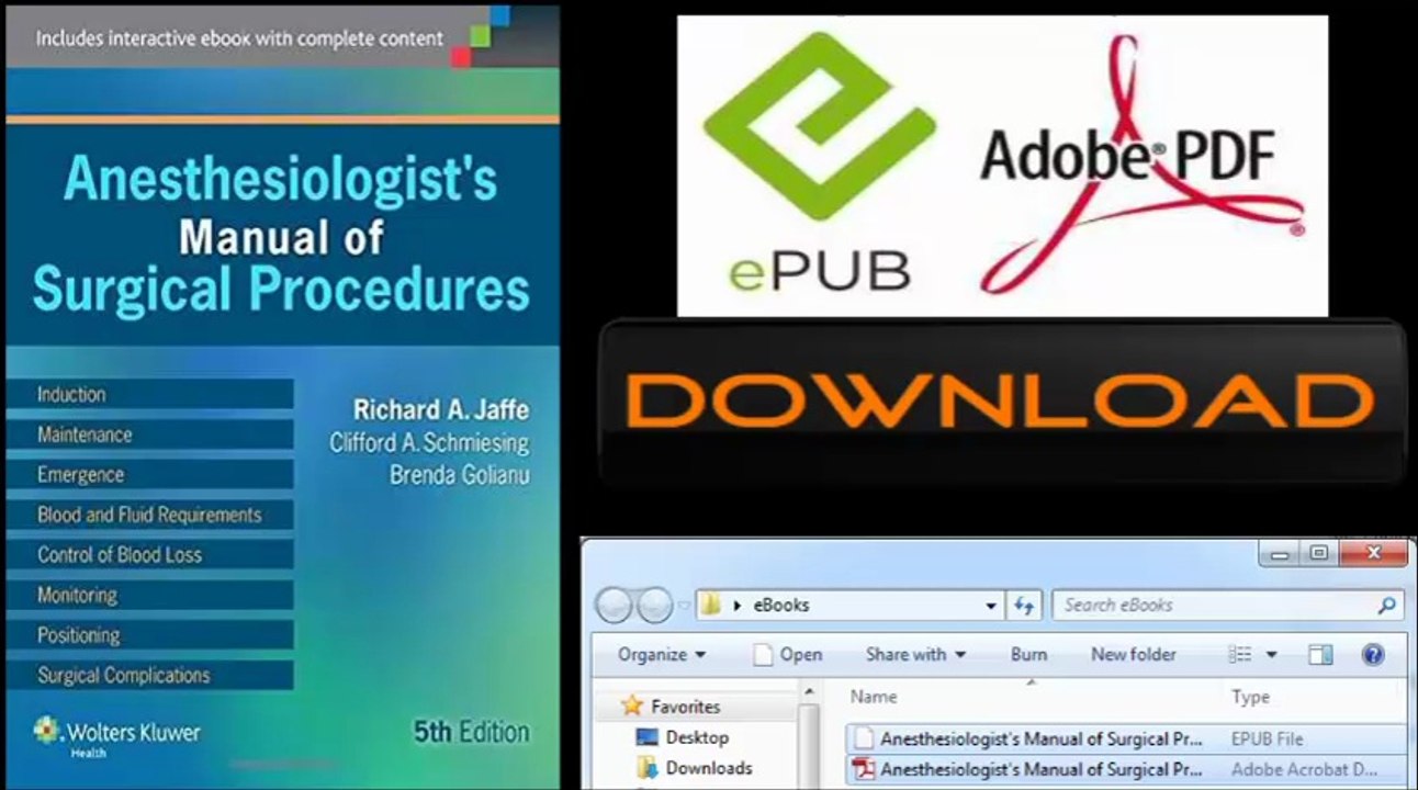 [FREE eBook] Anesthesiologist’s Manual of Surgical Procedures by