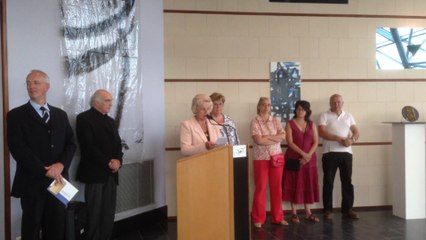 VERNISSAGE PASQUIER A LA CITÉ DE L'OR. Intervention de Annie Lallier, Conseiller Général.