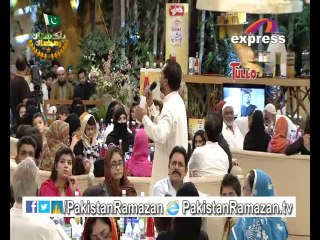 8th Iftari Aamir liaquat husain and Sherry Raza Naat in Pakistan Ramazan 7-7-2014 Part 13
