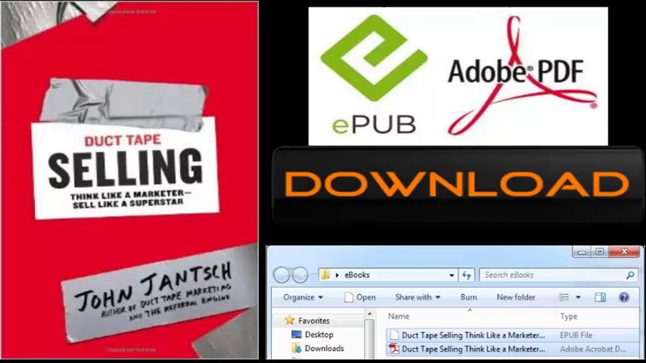 [FREE eBook] Duct Tape Selling: Think Like a Marketer—Sell Like a Superstar by John Jantsch