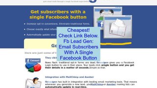 Discount on Fb Lead Gen: Email Subscribers With A Single Facebook Button
