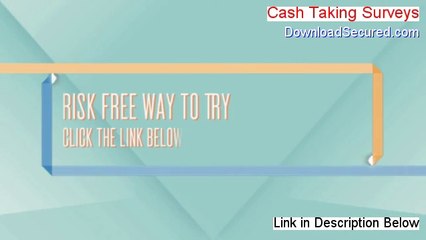 Cash Taking Surveys PDF Download [Legit Download 2014]