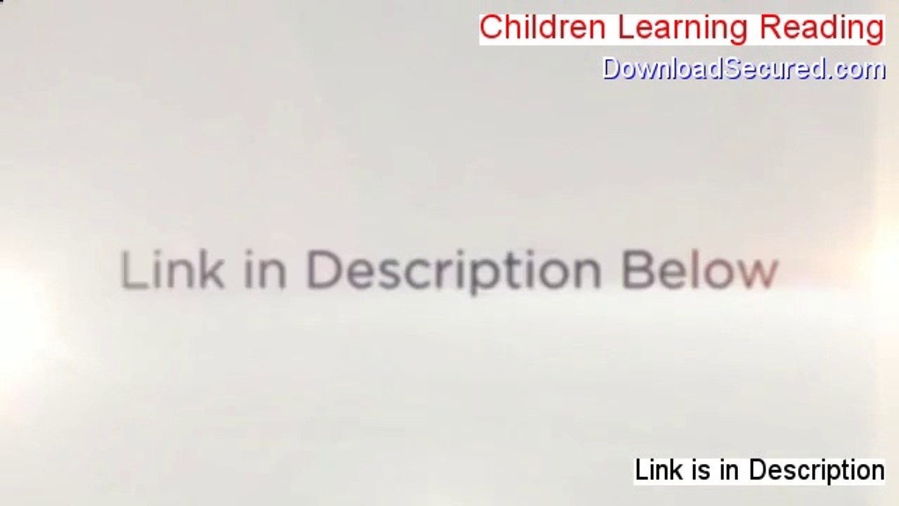 Children Learning Reading PDF - Download Here [2014]