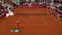 A perfect backhand overhead smash