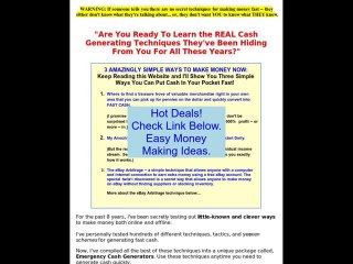 Discount on Easy Money Making Ideas.