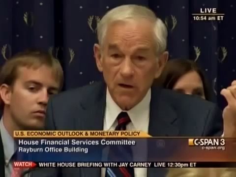 Is Gold Money - Ron Paul vs Bernanke