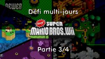 Vidéo-défi multi-jours - Newer Mario Bros Wii - Terminer le jeu intégralement - Jour 3/4