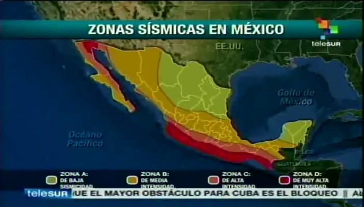 Mapa de las zonas sísmicas en México Vídeo Dailymotion