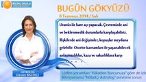 YENGEÇ Burcu, GÜNLÜK Astroloji Yorumu,8 TEMMUZ 2014, Astrolog DEMET BALTACI Bilinç Okulu