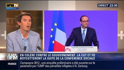 Download Video: Le Soir BFM: Conférence sociale: 