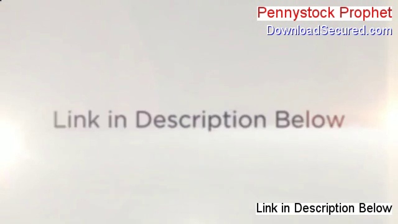 Pennystock Prophet Download PDF - penny stock prophet review forum (2014)