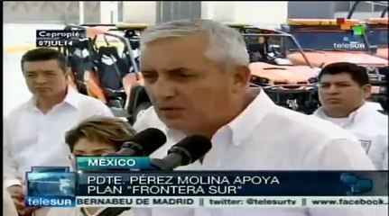 Se busca una frontera segura y próspera: Pérez Molina