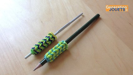 Création étui pour crochet Rainbow Loom ou crayon