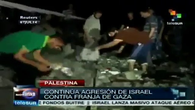 Bombardeo israelí deja nueve palestinos heridos en la Franja de Gaza