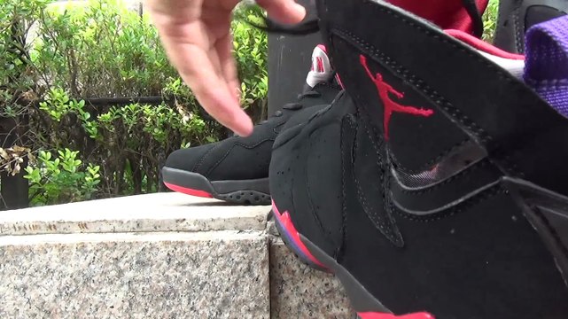 Air Jordan 7 (VII) Retro – Black / Dark Charcoal – True Red