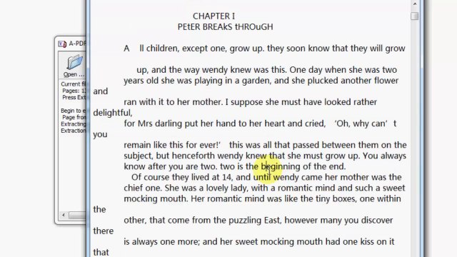 A-PDF Text Extractor - user friendly utitily to extract PDF content in multiple modes