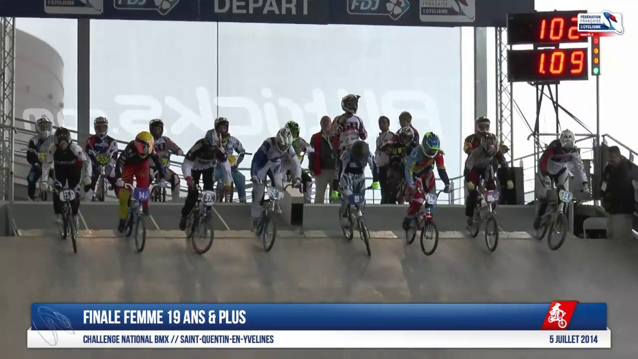 Finale Femme 19 ans et plus Challenge National BMX Saint-Quentin-En-Yvelines