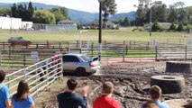 Une Subaru Impreza noyée dans la boue!