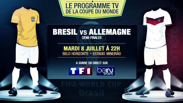 Brésil - Allemagne, Pays-Bas - Argentine... Le programme TV des demi-finales !
