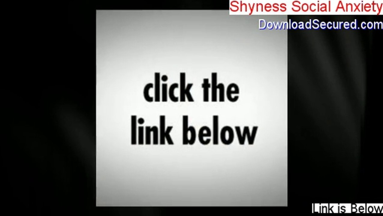 Shyness Social Anxiety Reviewed - Watch my Review