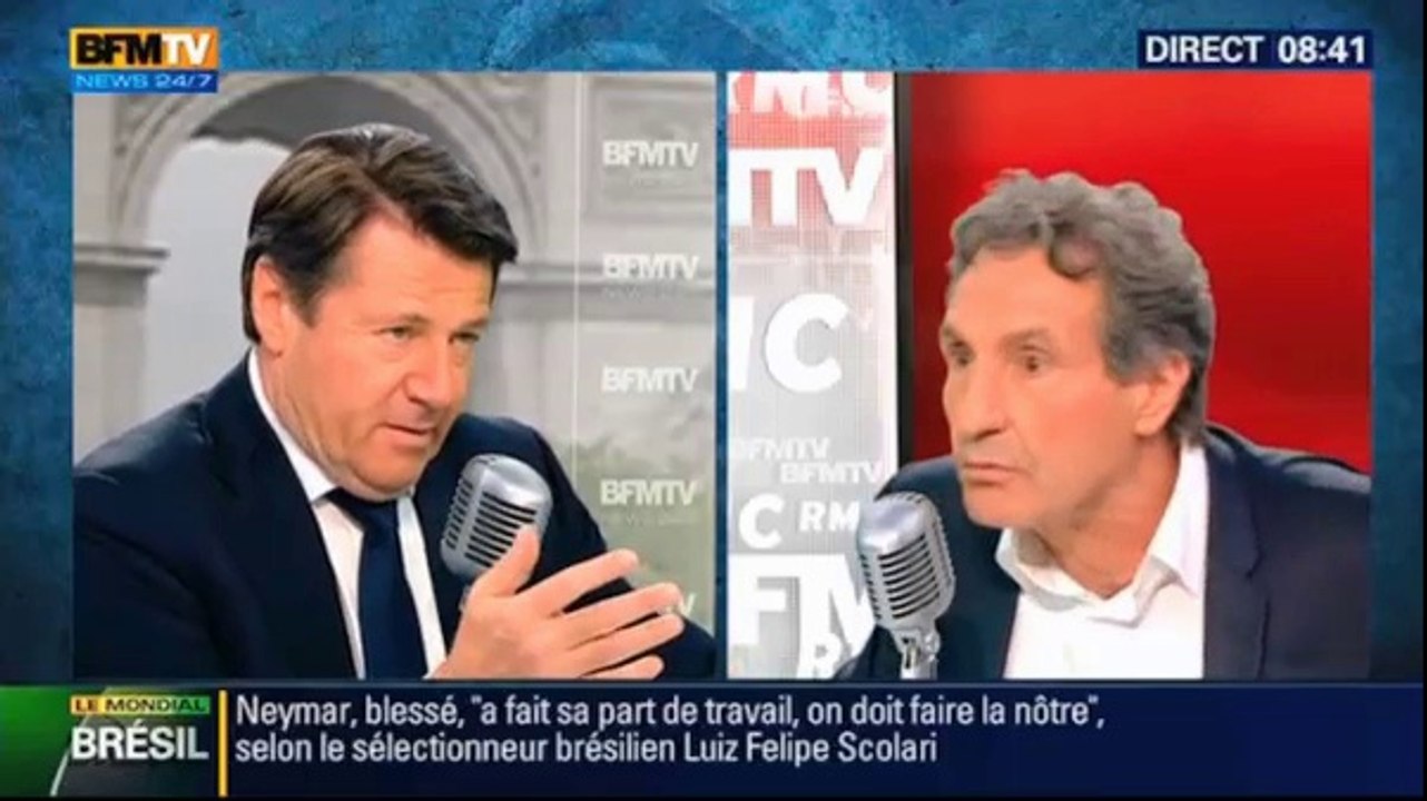 Jean-Jacques Bourdin reçoit Christian Estrosi, député-maire UMP de Nice.