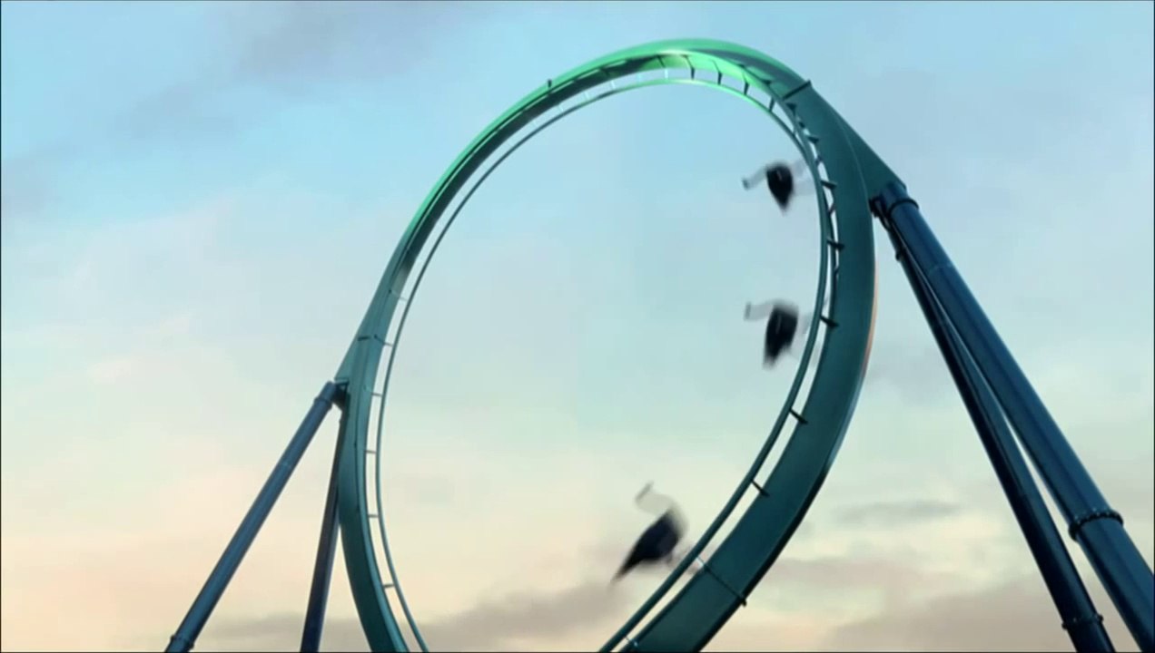 Ostrich in Roller coaster - Hilarious TV jingle with crazy animals: