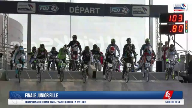 Finale Junior Fille Championnat de France BMX Saint-Quentin-En-Yvelines