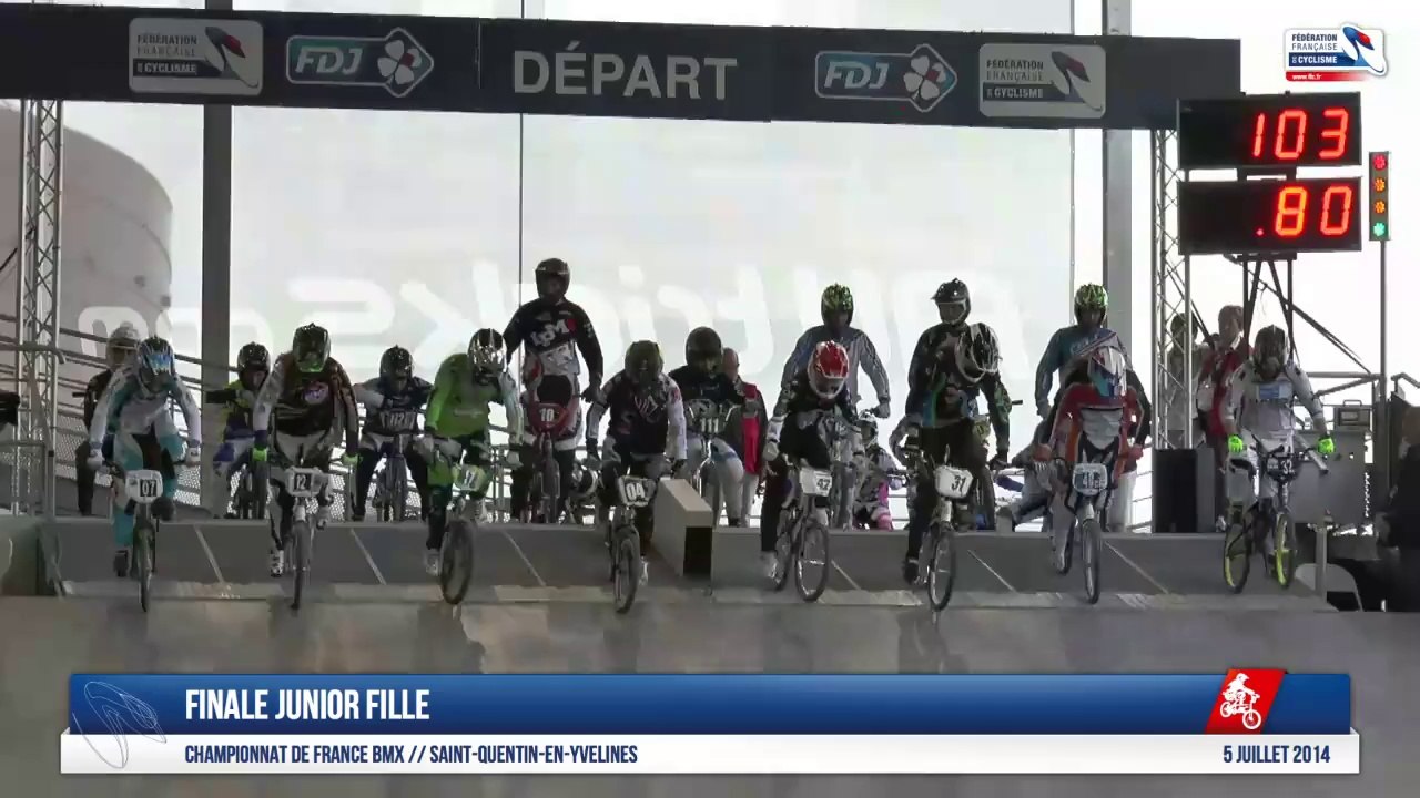 Finale Junior Fille Championnat de France BMX Saint-Quentin-En-Yvelines